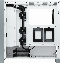 Кутия CORSAIR 4000D Tempered Glass Mid-Tower ATX Case White