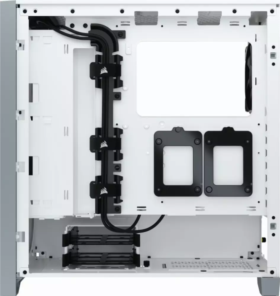 Кутия CORSAIR 4000D Tempered Glass Mid-Tower ATX Case White