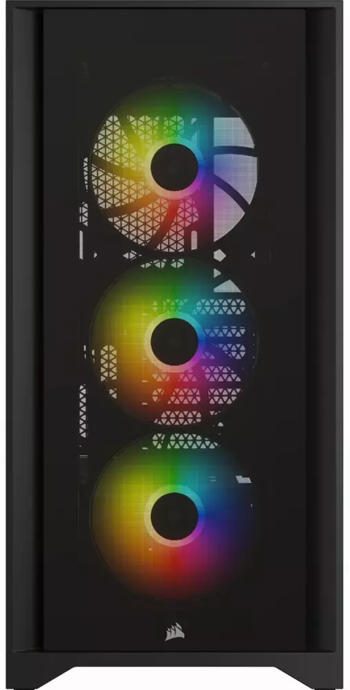 Кутия CORSAIR iCUE 4000X RGB Tempered Glass Mid-Tower ATX Case Black