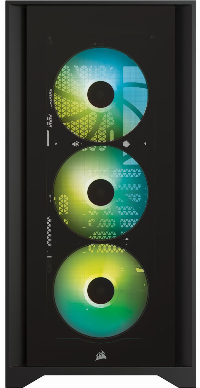 Кутия CORSAIR iCUE 4000X RGB Tempered Glass Mid-Tower ATX Case Black