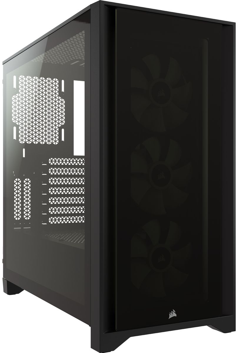 Кутия CORSAIR iCUE 4000X RGB Tempered Glass Mid-Tower ATX Case Black