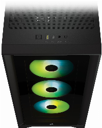 Кутия CORSAIR iCUE 4000X RGB Tempered Glass Mid-Tower ATX Case Black