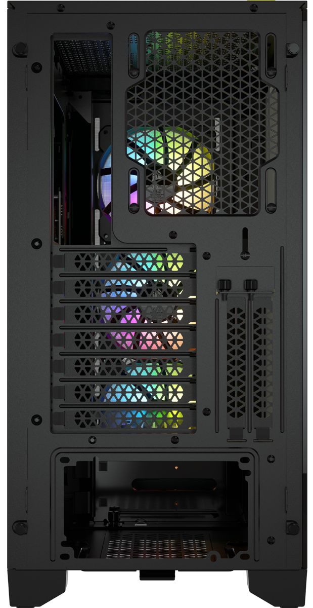 Кутия CORSAIR iCUE 4000X RGB Tempered Glass Mid-Tower ATX Case Black