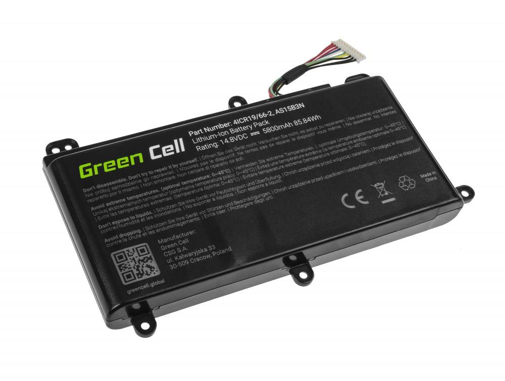 Батерия  за лаптоп AS15B3N for Acer Predator 15 G9-591 G9-592 G9-593 17 G9-791 G9-792 G9-793 17X GX-791 GX-792 21X 14,4V 5800mAh GREEN CELL