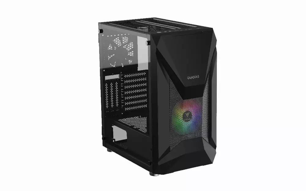 Кутия Gamdias ATHENA E1 Elite - aRGB, Tempered Glass