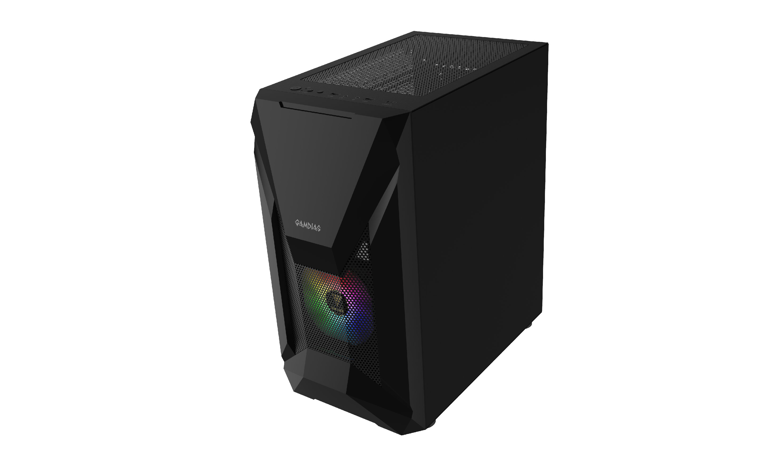 Кутия Gamdias ATHENA E1 Elite - aRGB, Tempered Glass