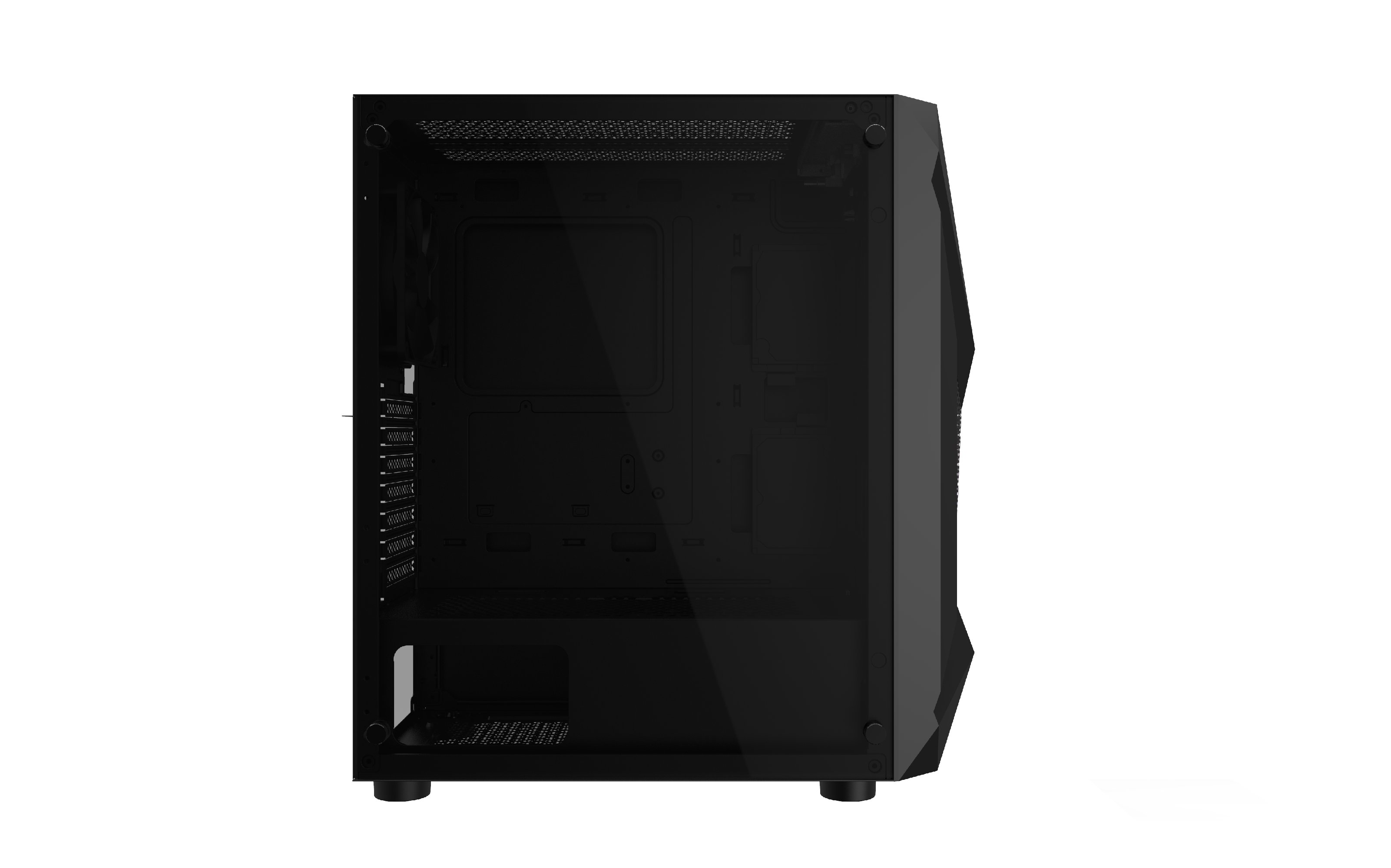 Кутия Gamdias ATHENA E1 Elite - aRGB, Tempered Glass