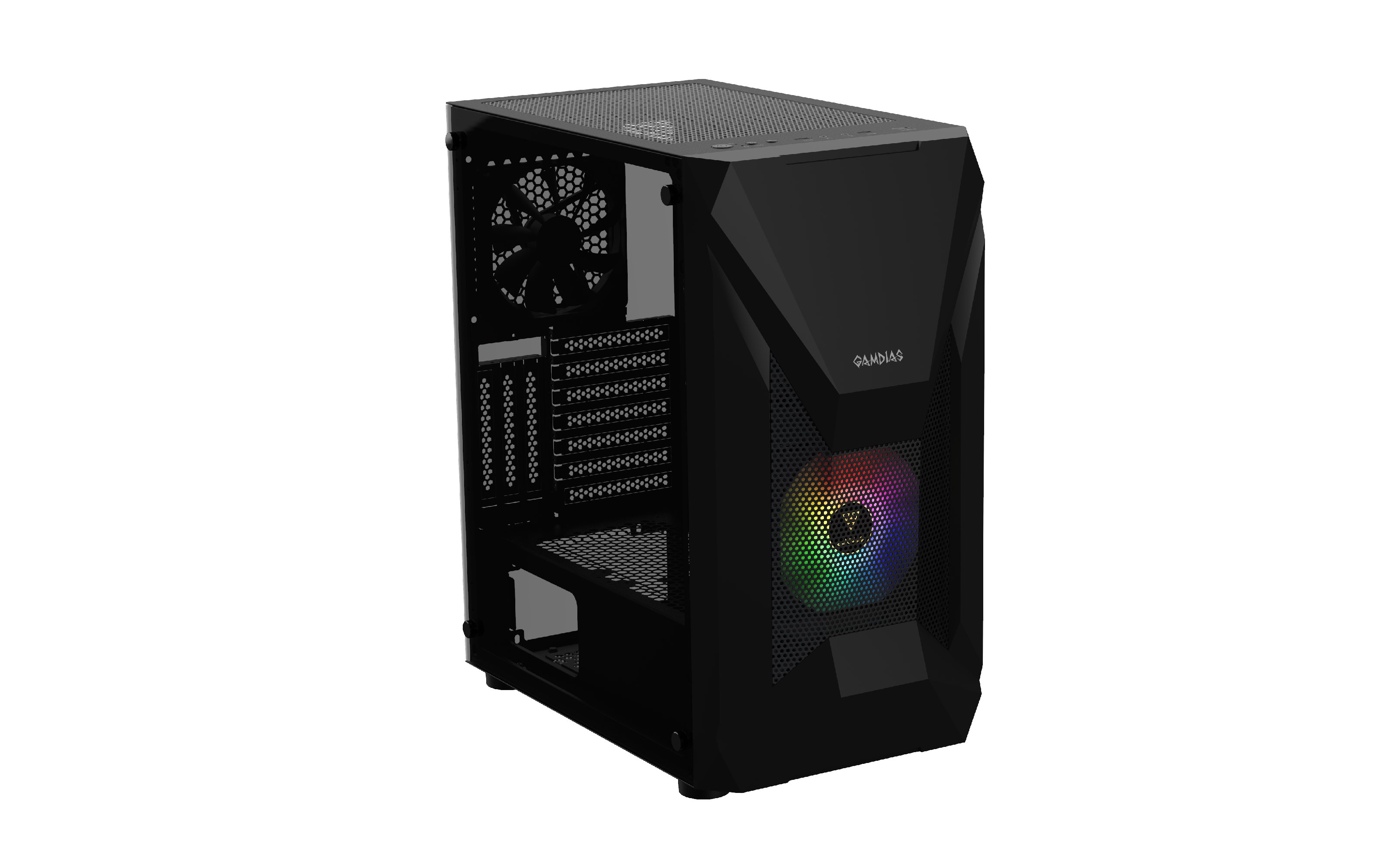 Кутия Gamdias ATHENA E1 Elite - aRGB, Tempered Glass