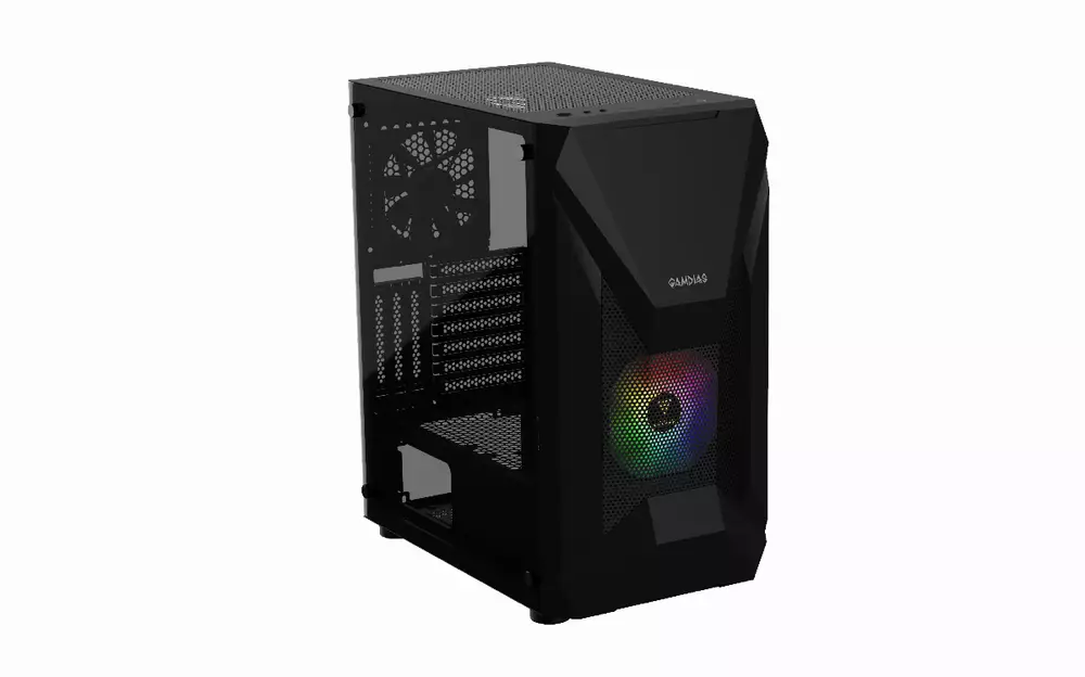 Кутия Gamdias ATHENA E1 Elite - aRGB, Tempered Glass