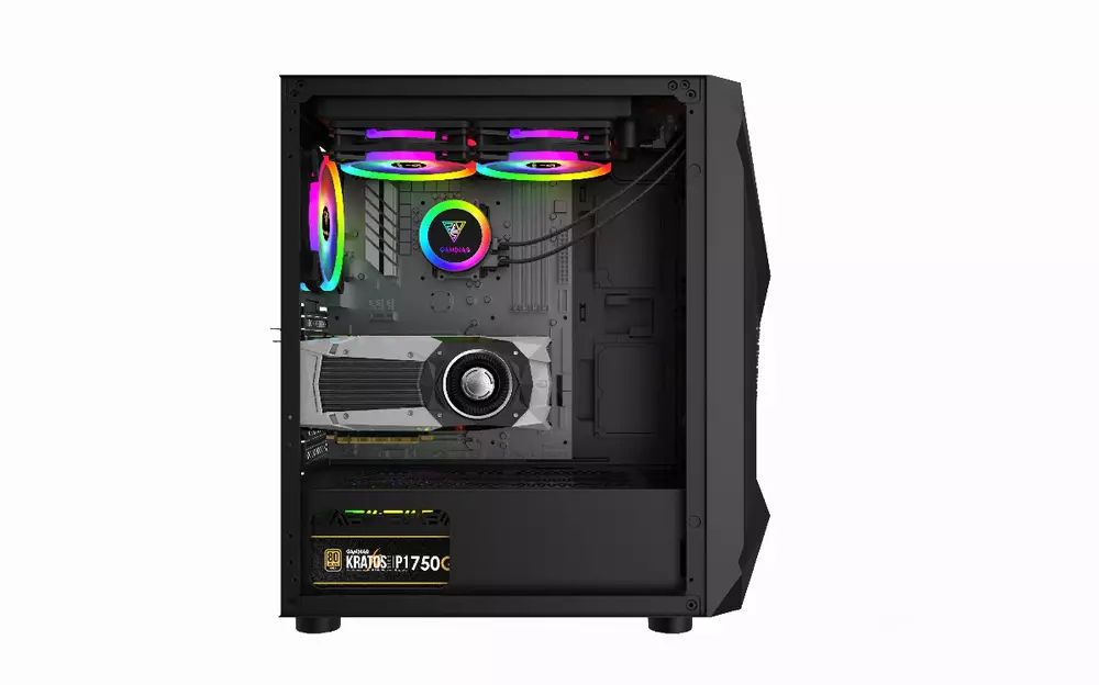 Кутия Gamdias ATHENA E1 Elite - aRGB, Tempered Glass