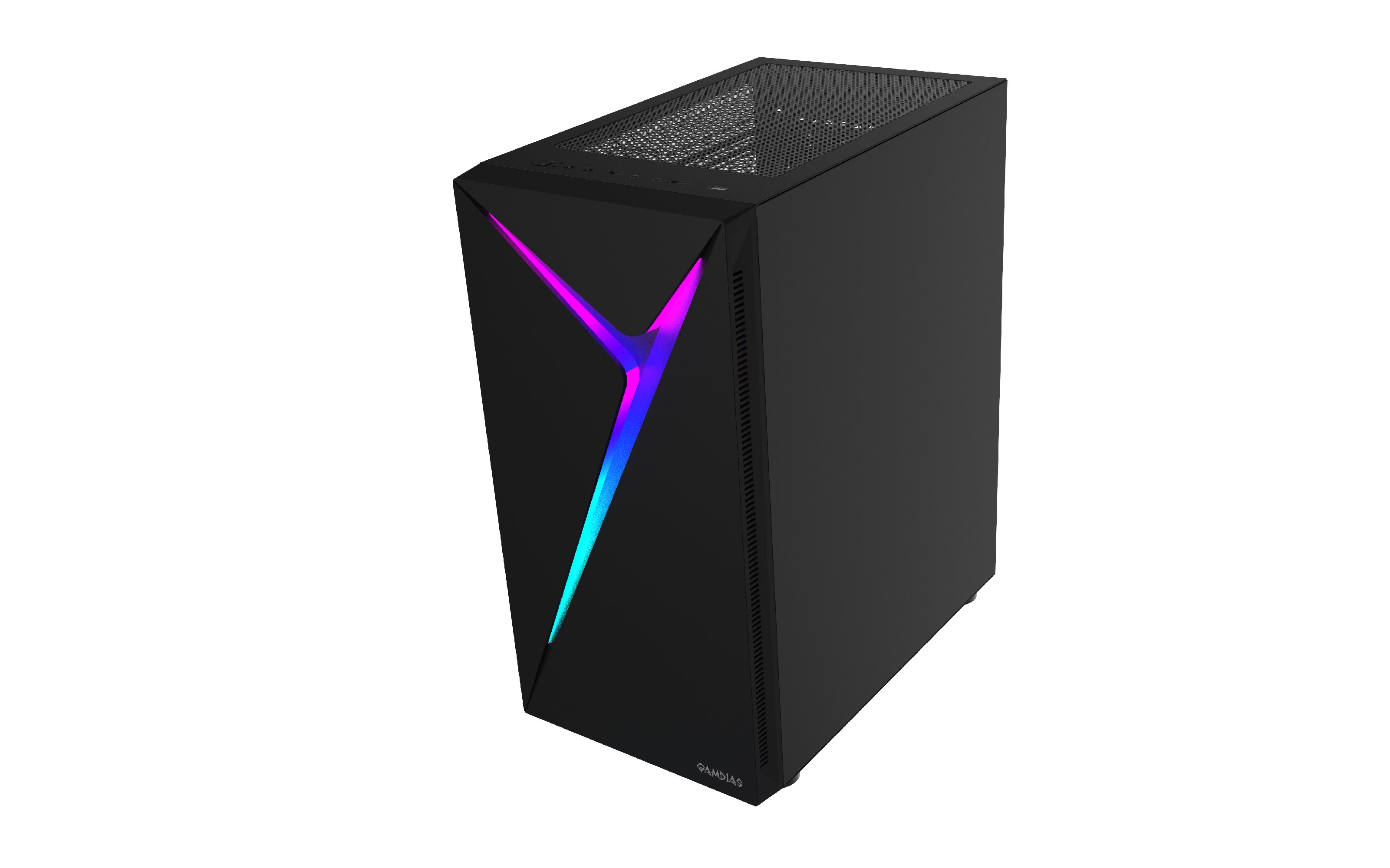 Кутия Gamdias ARGUS E4 Elite - aRGB, Tempered Glass