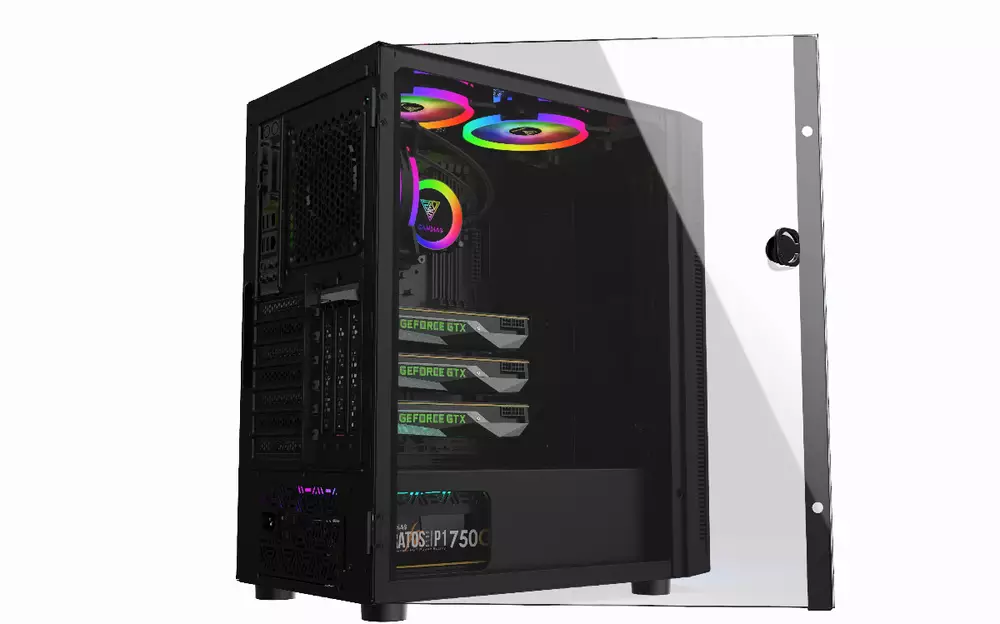Кутия Gamdias ARGUS E4 Elite - aRGB, Tempered Glass