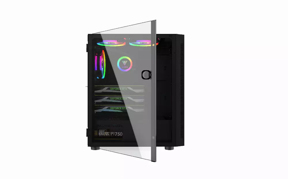 Кутия Gamdias ARGUS E4 Elite - aRGB, Tempered Glass