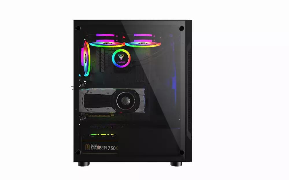 Кутия Gamdias ARGUS E2 Elite - aRGB, Tempered Glass