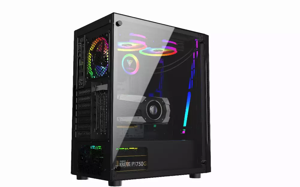 Кутия Gamdias ARGUS E2 Elite - aRGB, Tempered Glass