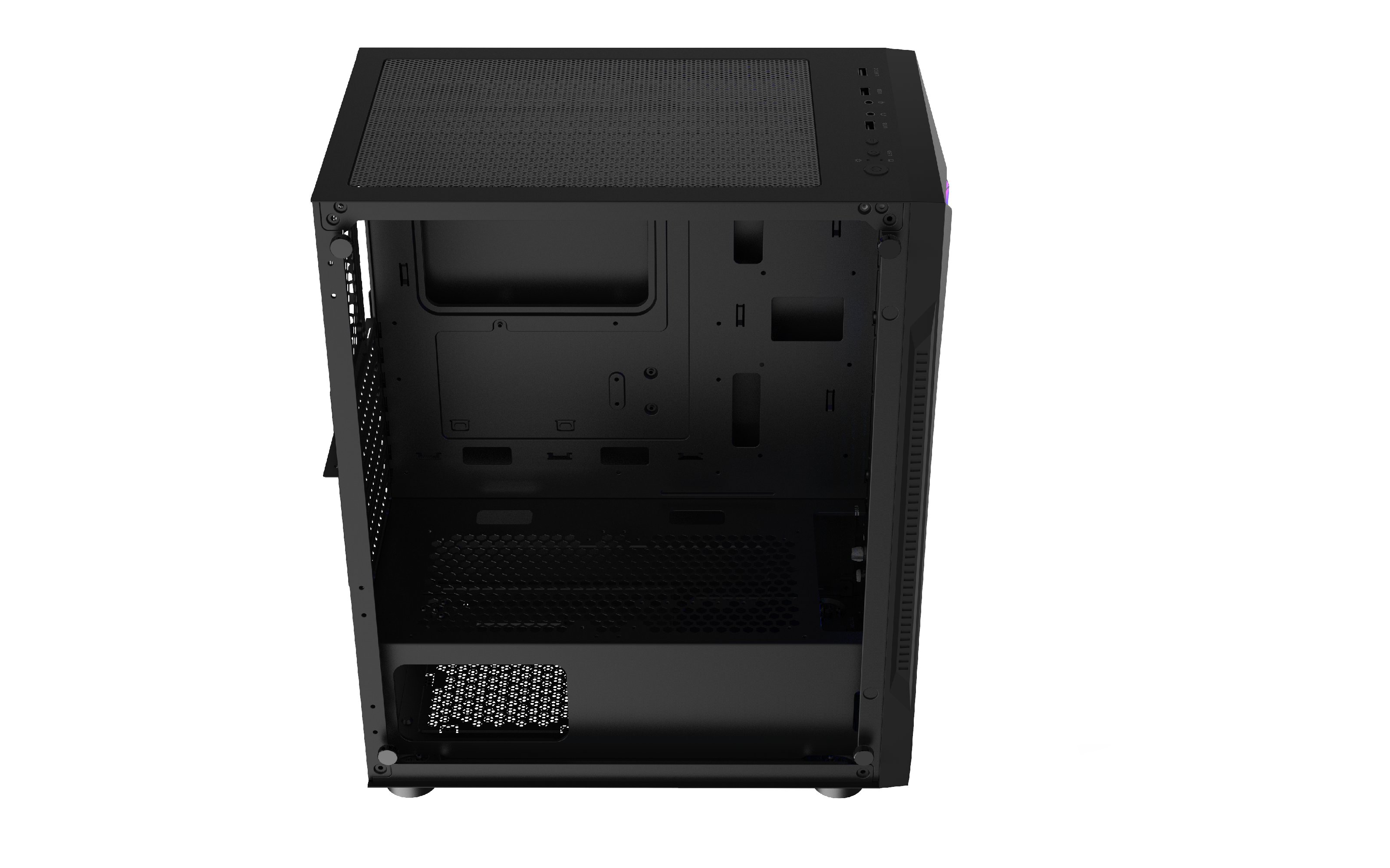 Кутия Gamdias ARGUS E2 Elite - aRGB, Tempered Glass