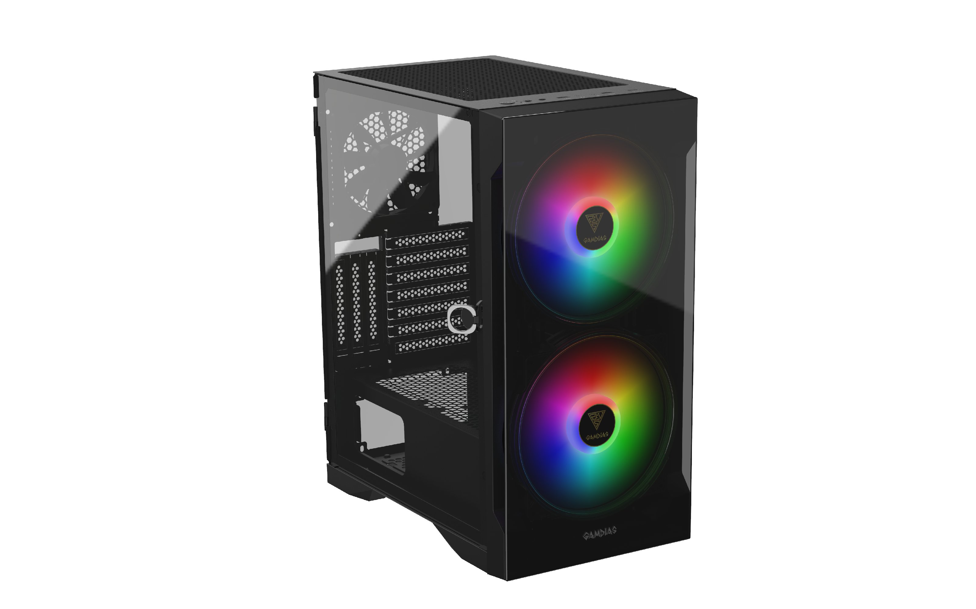 Кутия Gamdias APOLLO E2 Elite - aRGB, Tempered Glass