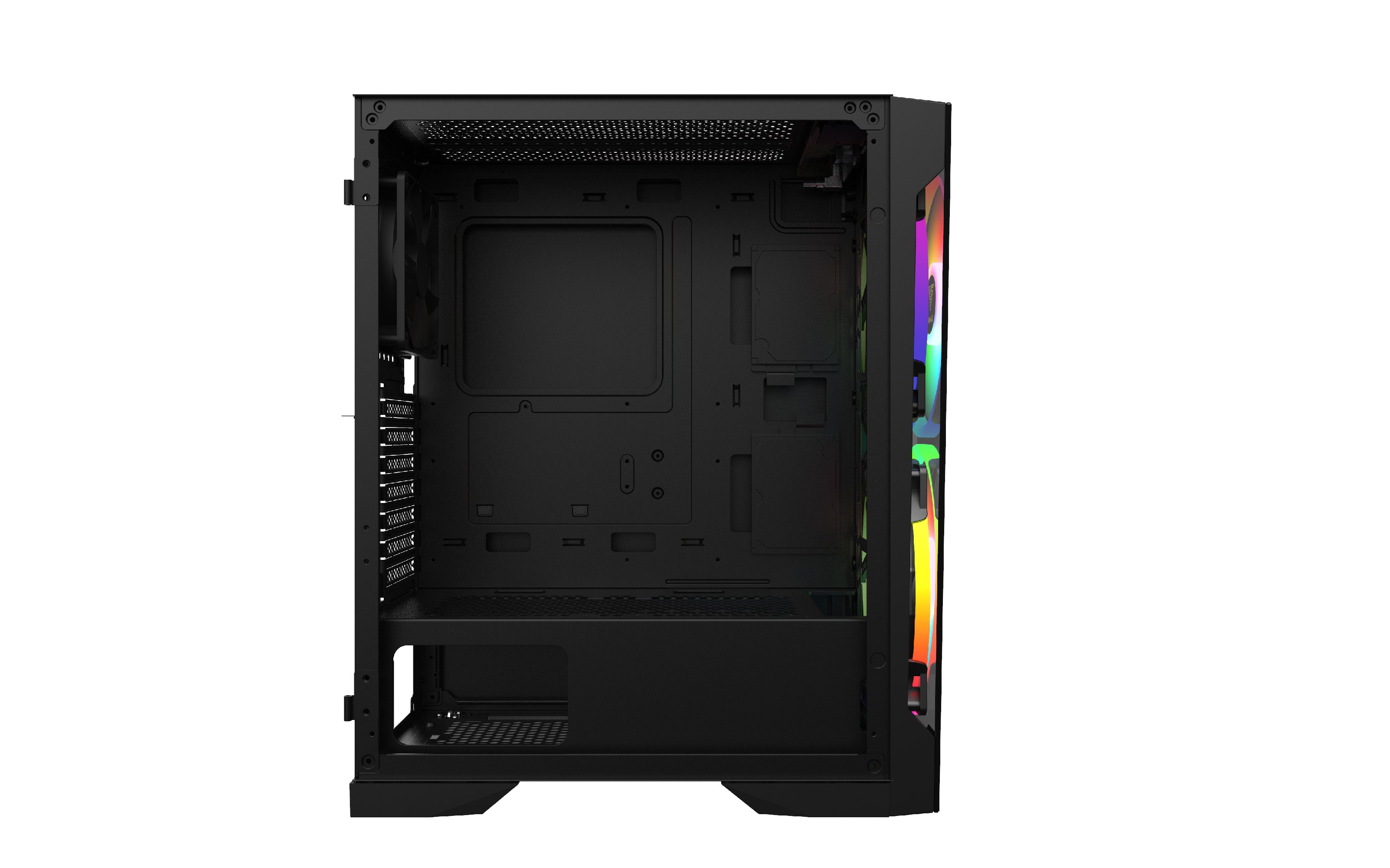 Кутия Gamdias APOLLO E2 Elite - aRGB, Tempered Glass