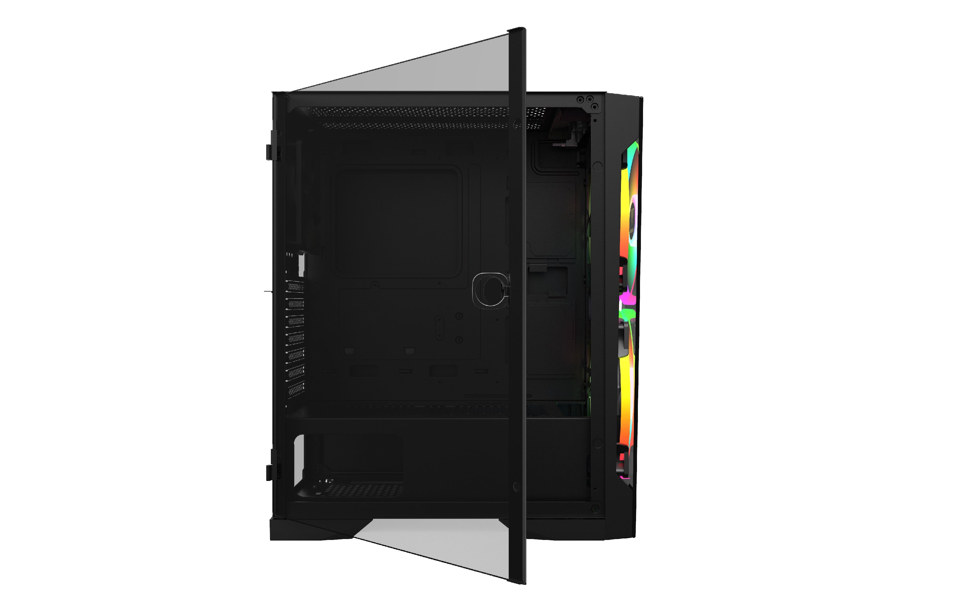 Кутия Gamdias APOLLO E2 Elite - aRGB, Tempered Glass
