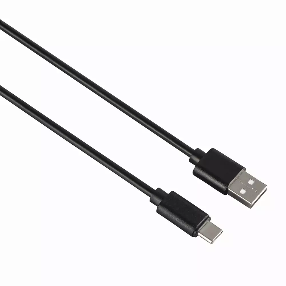 Kabel HAMA USB-C männlich - USB 2.0 A männlich, 0.9 m, 480Mbit/s, Bulk-Verpackung