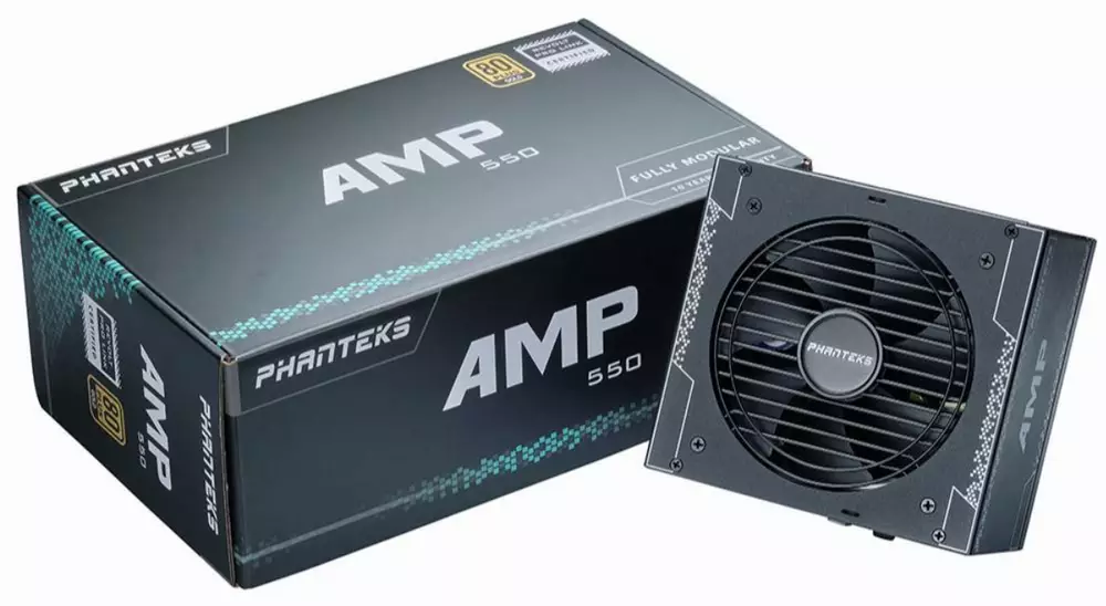 Захранващ блок Phanteks AMP 80 Plus Gold, 550W, Full Modular