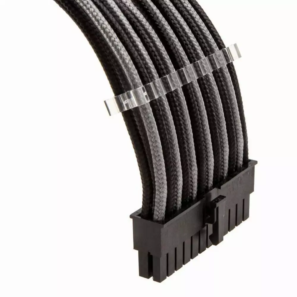 Комплект оплетени кабели PHANTEKS, Black/Gray