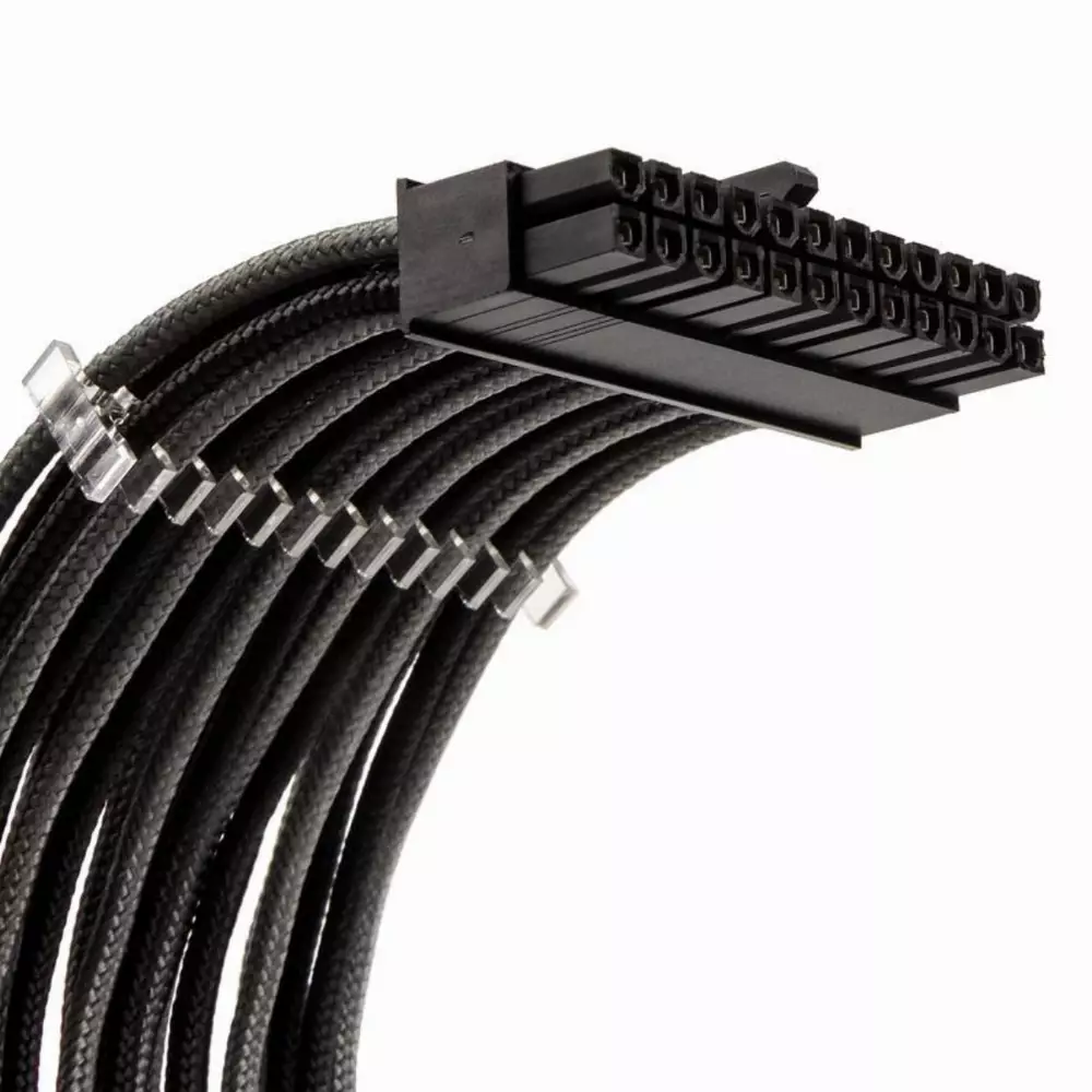 Комплект оплетени кабели PHANTEKS, Black/Gray