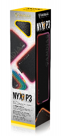 Gamdias светеща подложка за мишка Mouse pad - NYX P3 Multi Color - RGB, USB