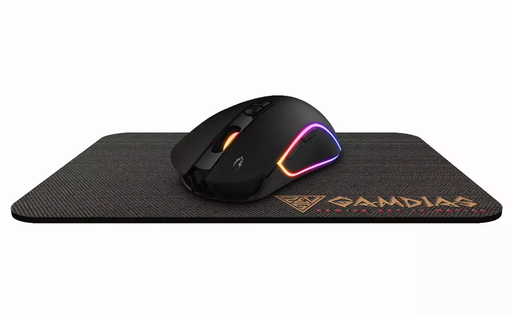 Геймърска мишка Gamdias ZEUS E3 + PAD - 3600dpi