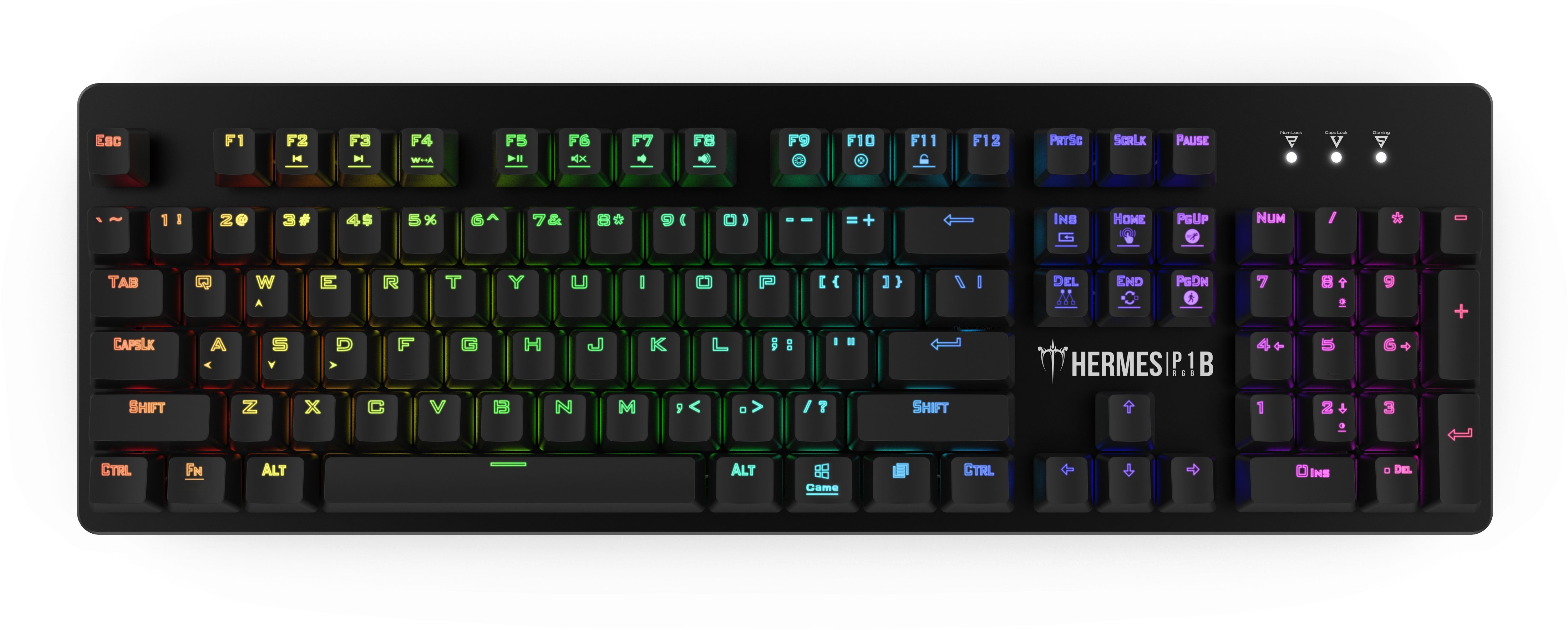 Gamdias Геймърски комплект Gaming COMBO Mechanical HERMES P1B 4-in-1 - Keyboard, Mouse, Mousepad