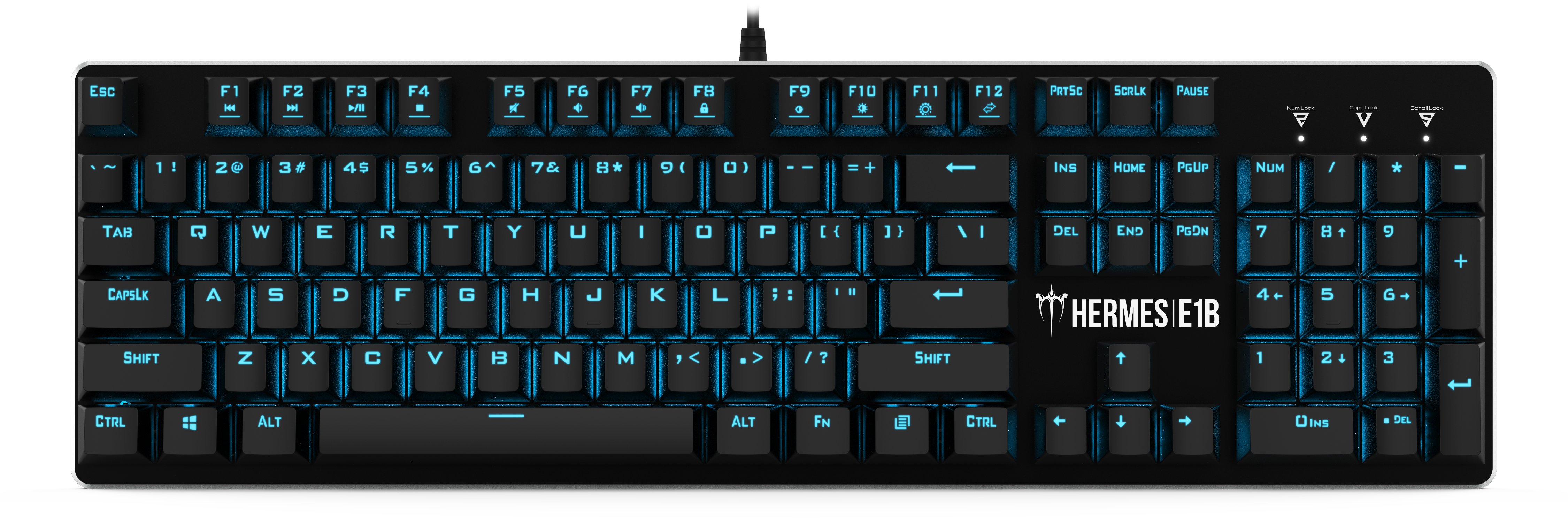 Gamdias Геймърски комплект Gaming COMBO Mechanical HERMES E1B 4-in-1 - Keyboard, Mouse, Headset, Mousepad