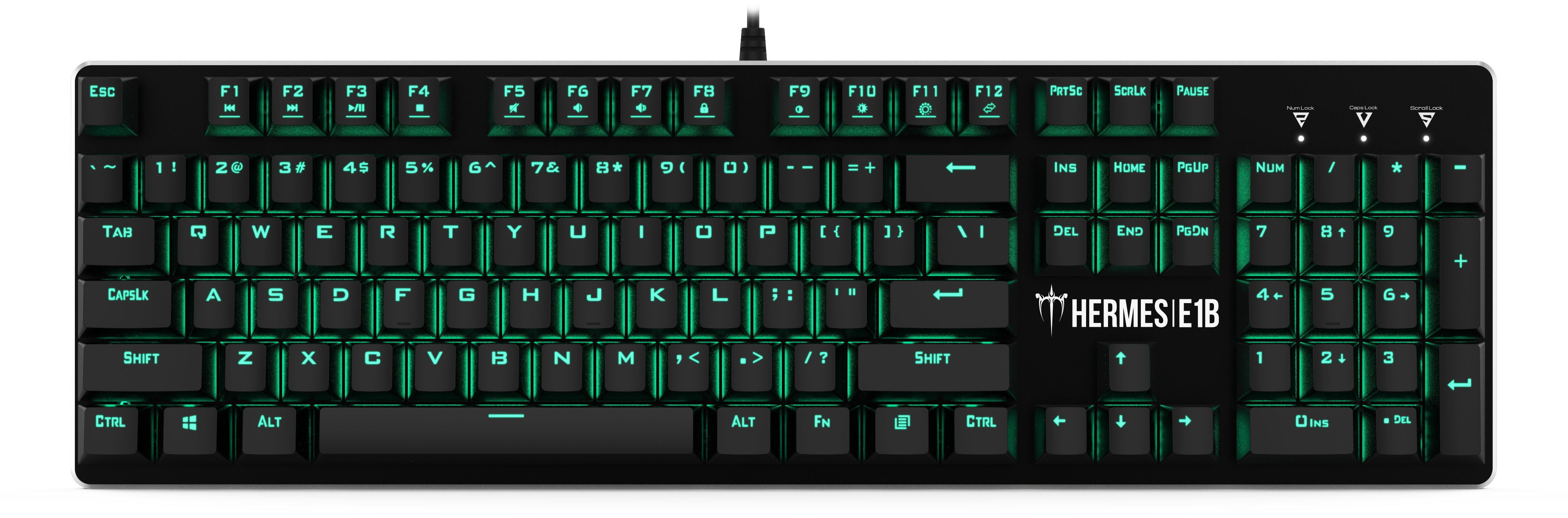 Gamdias Геймърски комплект Gaming COMBO Mechanical HERMES E1B 4-in-1 - Keyboard, Mouse, Headset, Mousepad
