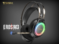 Gamdias геймърски слушалки Gaming Heaphones - EROS M3 RGB USB - 50mm
