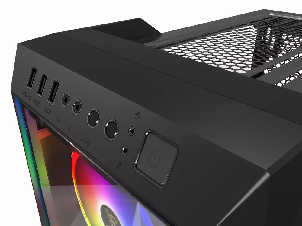 Кутия Gamdias TALOS M1 LITE - aRGB, Tempered Glass