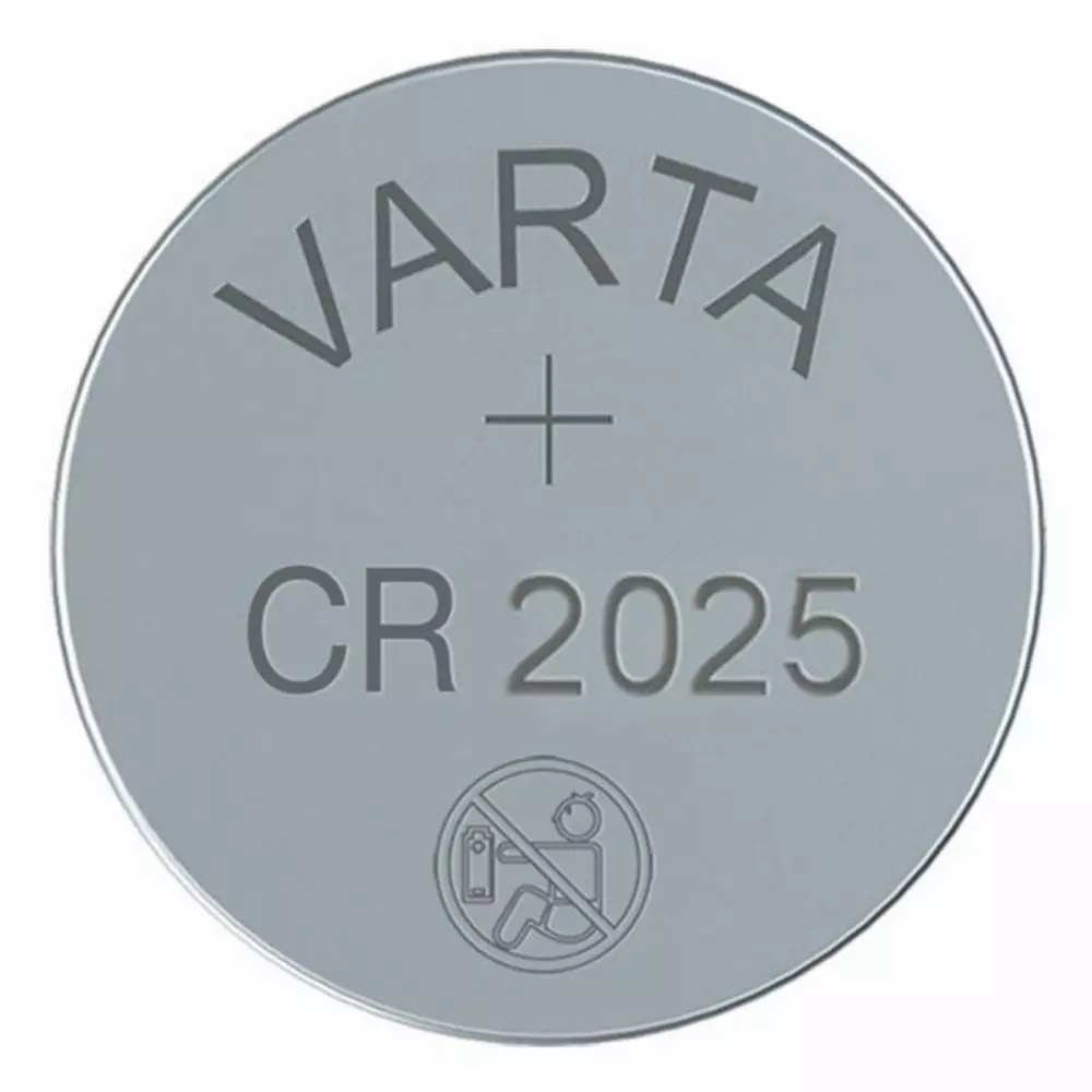 Бутонна батерия литиева CR 2025 1pc bulk 3V VARTA