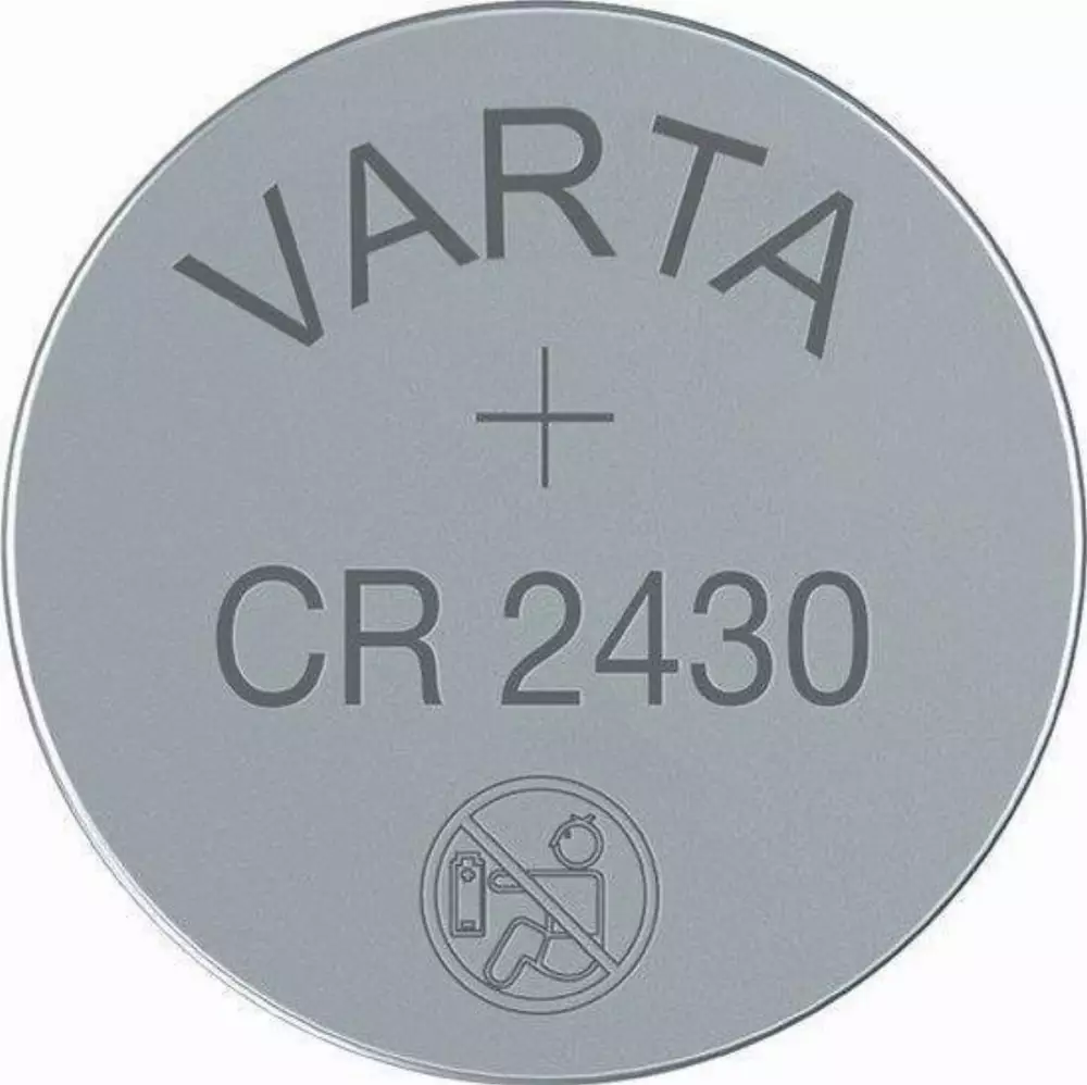 Бутонна батерия литиева CR 2430 1pc bulk 3V VARTA