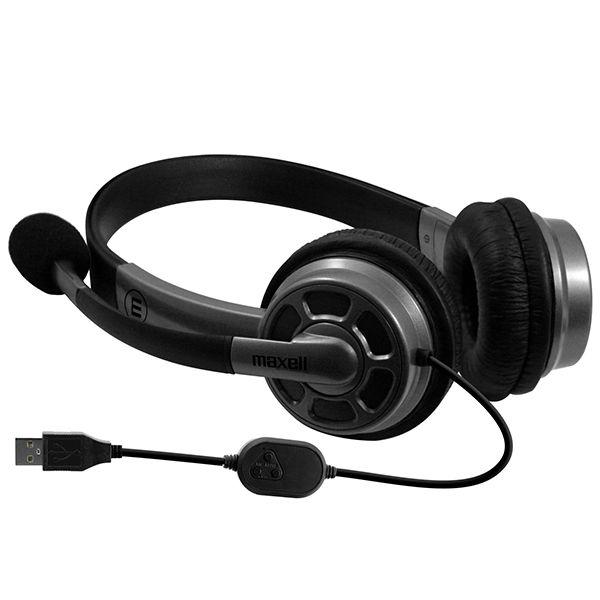 Слушалки с микрофон средно големи наушници  HS-HMIC  USB  MAXELL