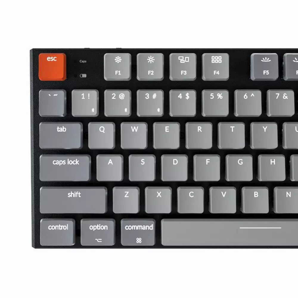 Геймърска Механична клавиатура Keychron K1 TKL Gateron Low Profile Red Switch White LED Gateron Low Profile Red Switch ABS