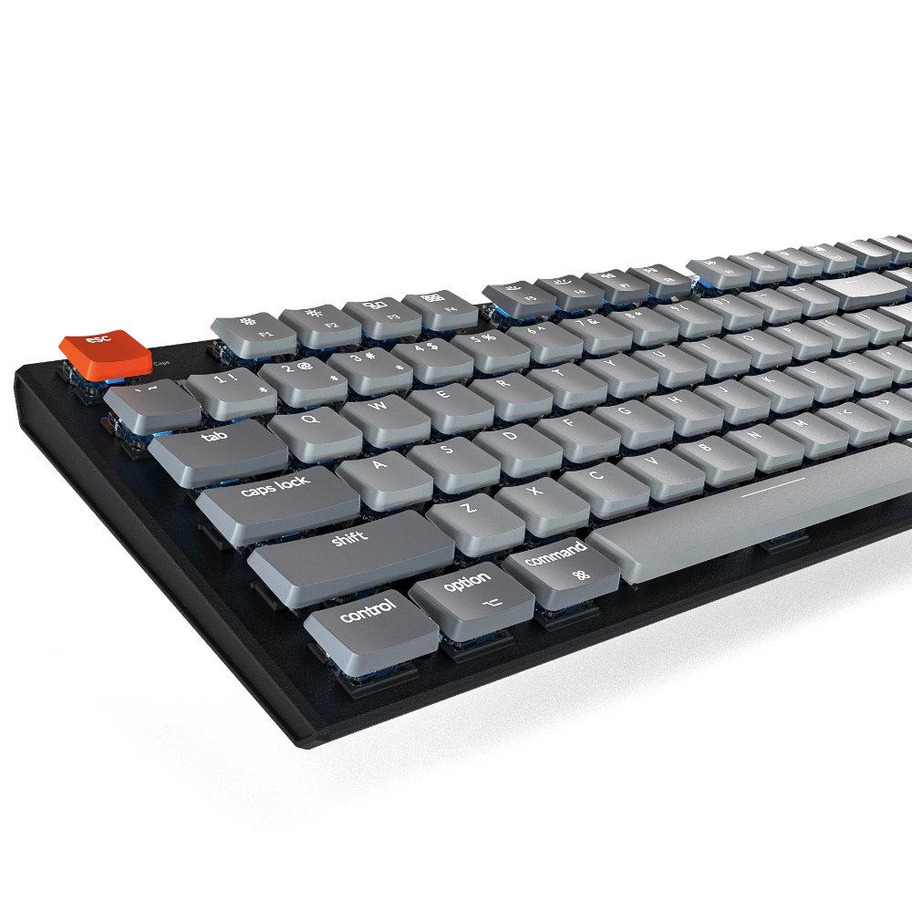 Геймърска Механична клавиатура Keychron K1 TKL Gateron Low Profile Blue Switch White LED Gateron Low Profile Blue Switch ABS