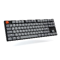 Геймърска Механична клавиатура Keychron K1 TKL Gateron Low Profile Brown Switch White LED Gateron Low Profile Brown Switch ABS