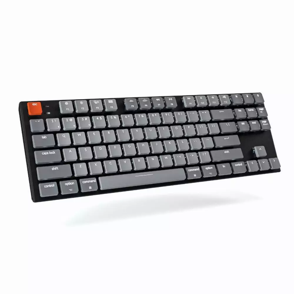 Геймърска Механична клавиатура Keychron K1 TKL Gateron Low Profile Brown Switch White LED Gateron Low Profile Brown Switch ABS