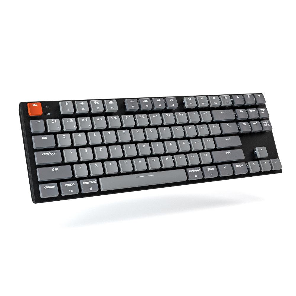 Геймърска Механична клавиатура Keychron K1 TKL Gateron Low Profile Brown Switch White LED Gateron Low Profile Brown Switch ABS