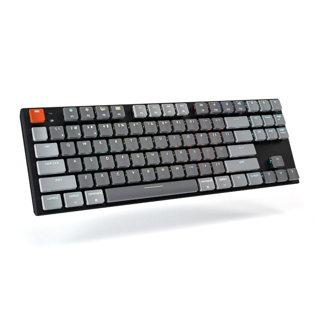 Геймърска Механична клавиатура Keychron K1 TKL Gateron Low Profile Red RGB Switch RGB LED Gateron Low Profile Red RGB Switch ABS