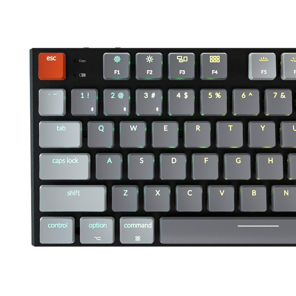 Геймърска Механична клавиатура Keychron K1 TKL Gateron Low Profile Red RGB Switch RGB LED Gateron Low Profile Red RGB Switch ABS