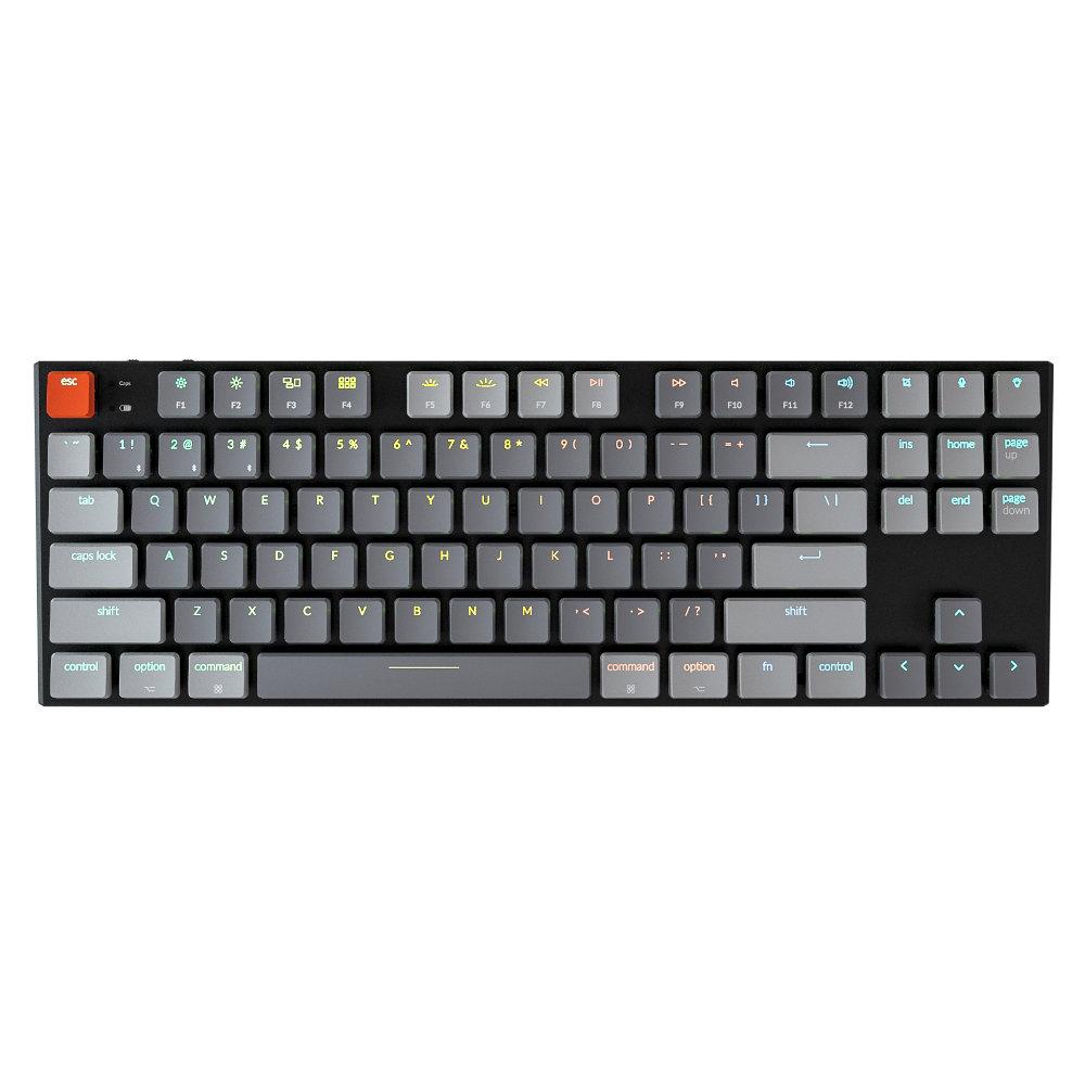 Геймърска Механична клавиатура Keychron K1 TKL Gateron Low Profile Brown RGB Switch RGB LED Gateron Low Profile Red Brown RGB Switch ABS