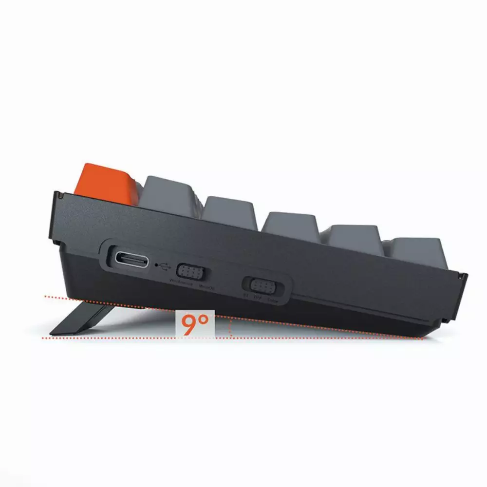 Геймърска Механична клавиатура Keychron K2 Aluminum Compact Gateron Brown Switch RGB LED Gateron Brown Switch ABS