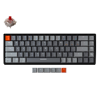 Геймърска Механична клавиатура Keychron K6 Hot-Swappable Aluminum 65% Gateron Red Switch RGB LED Gateron Red Switch ABS