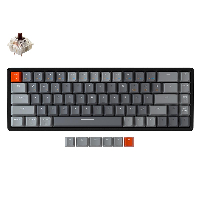 Геймърска Механична клавиатура Keychron K6 Hot-Swappable Aluminum 65% Gateron Brown Switch RGB LED Gateron Brown Switch ABS