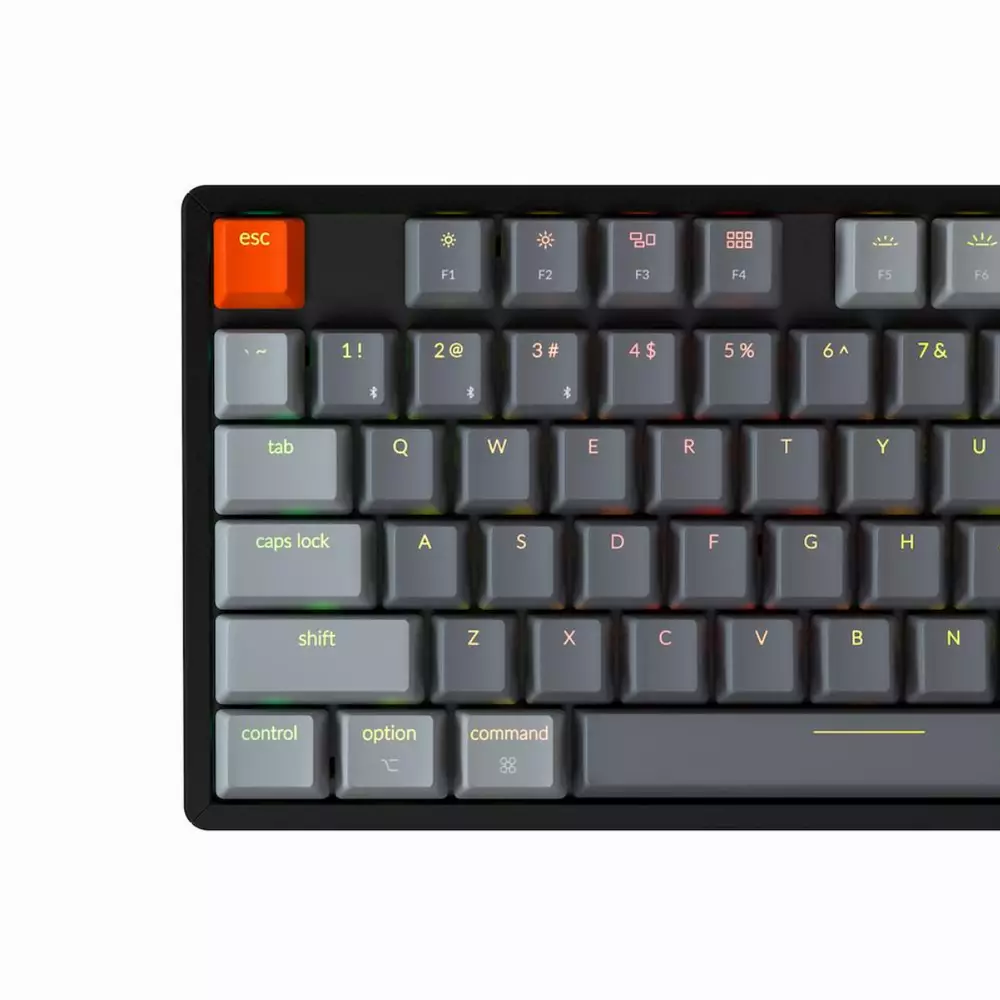 Геймърска Механична клавиатура Keychron K8 Aluminum TKL Gateron Brown Switch RGB LED Gateron Brown Switch ABS