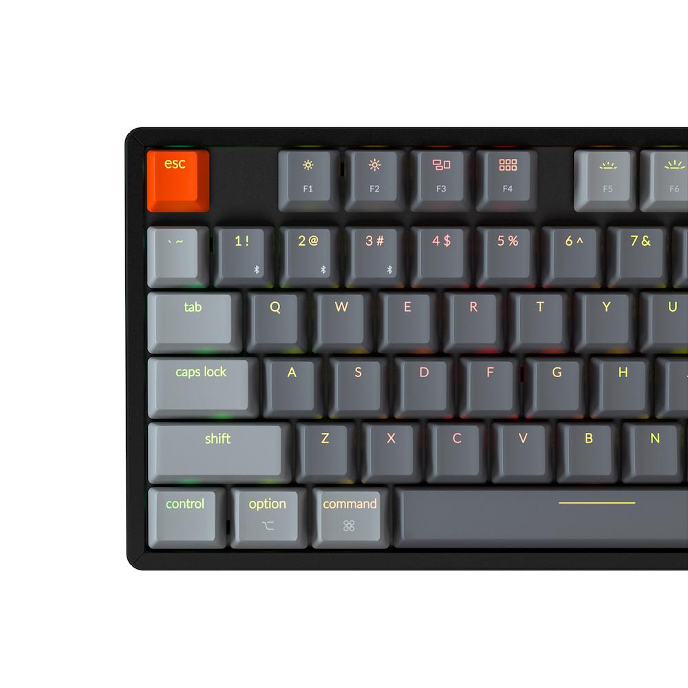 Геймърска Механична клавиатура Keychron K8 Aluminum TKL Gateron Brown Switch RGB LED Gateron Brown Switch ABS
